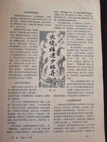 武林 创刊号 1981年【火烧福建少林寺、粤海武林传奇、回忆霍元甲和精武体育会、五祖鹤阳拳、莫家拳六法、洪拳散手、强身祛病的气功、毛主席谈比武、记著名粤剧武生罗品超、封二·广东武术队剪影】一代人的武林记忆……