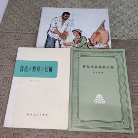 鲁迅小说里的人物+《朝花夕拾》浅析+鲁迅《野草》注解【三册合售】