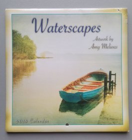 2018年挂历 Waterscapes Artwork by Amy Melious 2018 Mini Wall Calendar