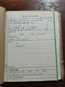 80年代，北京市同仁医院病历本一整本（同一人，详见照片）