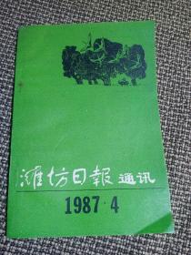 潍坊日报通讯1987年 4