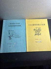 清华附中C22级 九年级英语学习手册+C22级英语复习宝典 2本合售