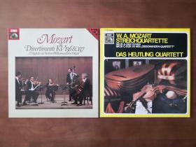 莫扎特：嬉游曲（两首）弦乐四重奏（两首） 黑胶LP唱片双张 包邮