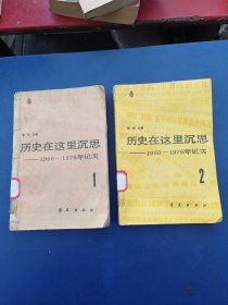 历史在这里沉思——1966—1976年记实（1、2两册合售）内容完整不缺页，品弱看图自定慎拍