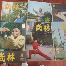 武林杂志（1982年1-12期，少第2、3期，共10本）