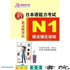 新日本语能力考试N1语法强化训练许小明Reika华东理工大9787562827610