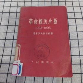 革命经历片断 1903-1908