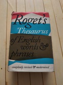 rogets thesaurus of english words and phrases 类语辞典