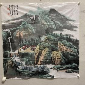保真，著名画家黑龙江工艺美术大师刘长河山水国画
