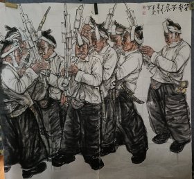 广西艺术学院院长郑军里人物画作品
