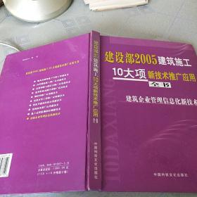 建设部2005建筑施工10大项新技术推广应用全书