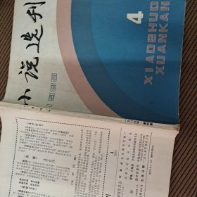 小说选刊杂志1985/4