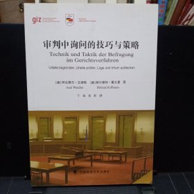《审判中询问的技巧与策略》【正版现货，品好】