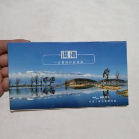 洱海保护邮资明信片（10张一套，有两张有水渍品残如图）