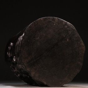 清 紫檀人物故事笔筒