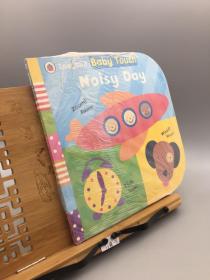 英文原版 Baby Touch: Noisy Day 宝宝触摸书 启蒙绘本 3-6岁儿童阅读纸板书圆角设计早教认知单词汇洞洞书