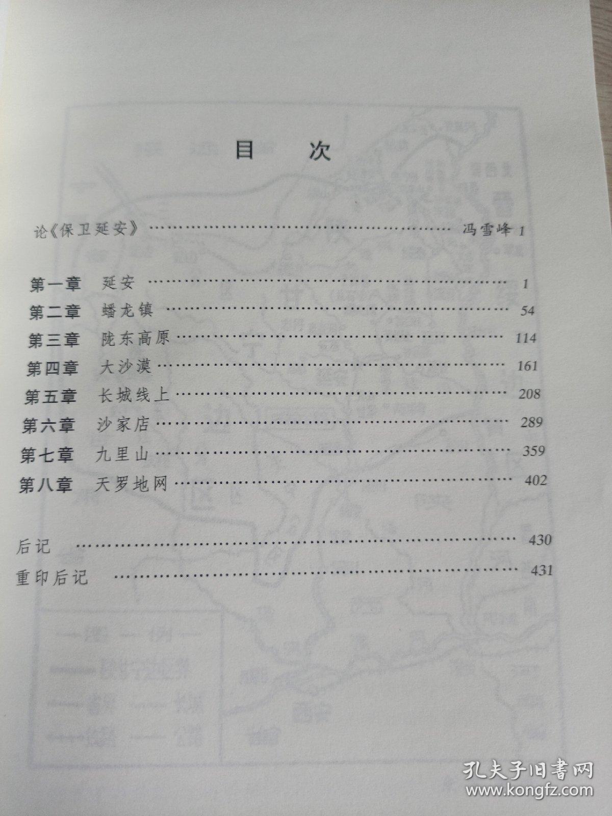 朝内166人文文库·中国当代长篇小说：保卫延安