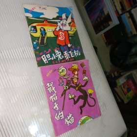 胆小兔乘飞机+戴帽子的猫