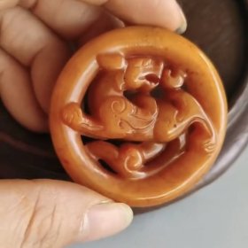 和田玉兽挂件