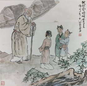 嘉兴美协原主席-张谷良人物四尺斗方作品