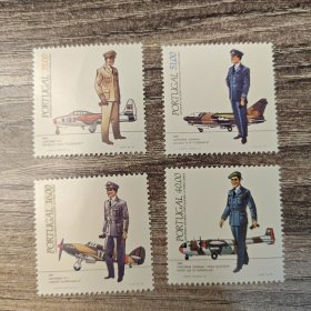 葡萄牙邮票 1984年 飞机和飞行员制服 4全新