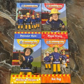 FIREMAN SAM：plane crazy、mother's helper、hot dog、dinosaur hunt（四本合售）