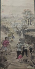 亏出名家款抗日战争题材精品国画一幅，魏紫熙（1915—2002）江苏国画院著名山水画家。河南艺术师范学院毕业。建国后，历任江苏省国画院画师、徐州市国画院名誉院长、中国美协第三届理事。作品有《魏紫熙画集》。