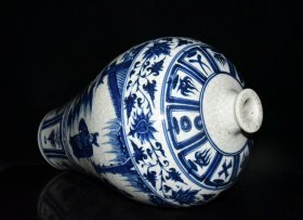 元青花开片人物故事梅瓶【44×25.5cm】