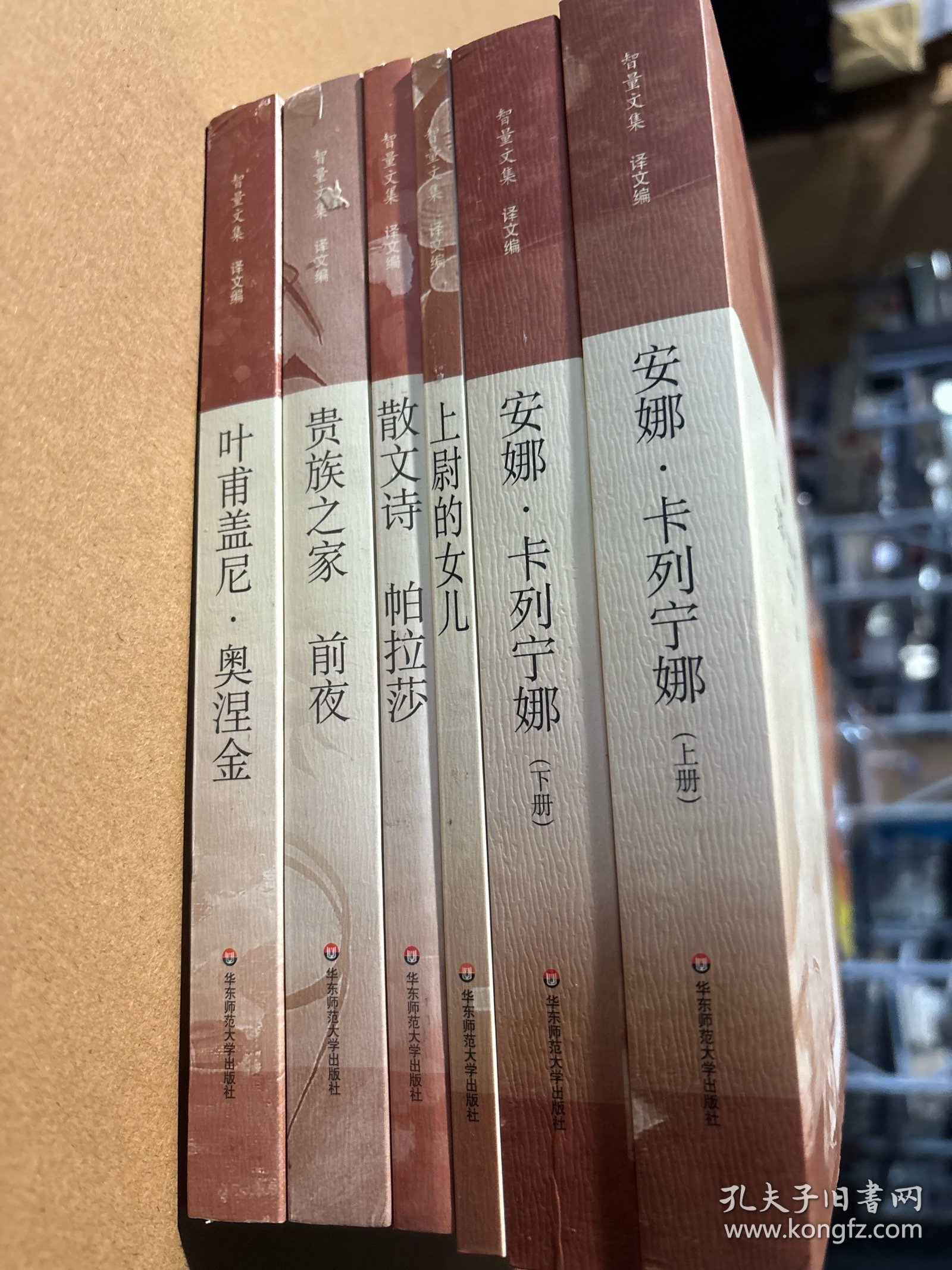 质量文集 安娜·卡列宁娜上下册 上尉的女儿 散文诗 帕拉莎 贵族之家 前夜 叶甫盖尼 ·奥涅金6册合售