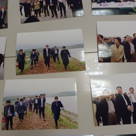 老照片视察水利照片27张原江苏省政协主席黄莉新等