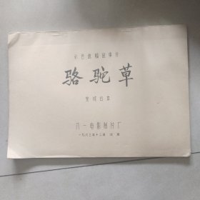 骆驼草电影台本