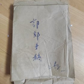 郭郛理学学士：手稿：昆虫内分泌研究的概况将近150页