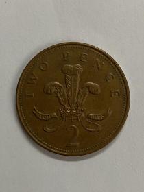 英国1996年2便士硬币