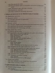 Ultrasonic Testing of Materials 【材料的超声法试验】 （目录见图）