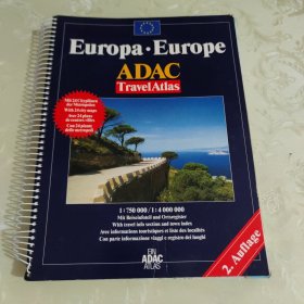 Europa·Europe ADAC TravelAtlas欧洲交通图