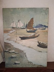 50年代布面油画