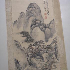 陈继儒山水画（明代文学家，书画家）