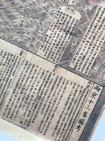 古地图1643 皇明分野舆图古今人物事迹。纸本大小147.49*166.31厘米。宣纸原色仿真。微喷复制