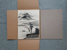 成都老画家 周老 精品山水册页一套 十二幅山水 原稿手绘真迹（保真出售）