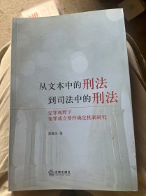 从文本中的刑法到司法中的刑法：定罪视野下犯罪成立要件确定机制