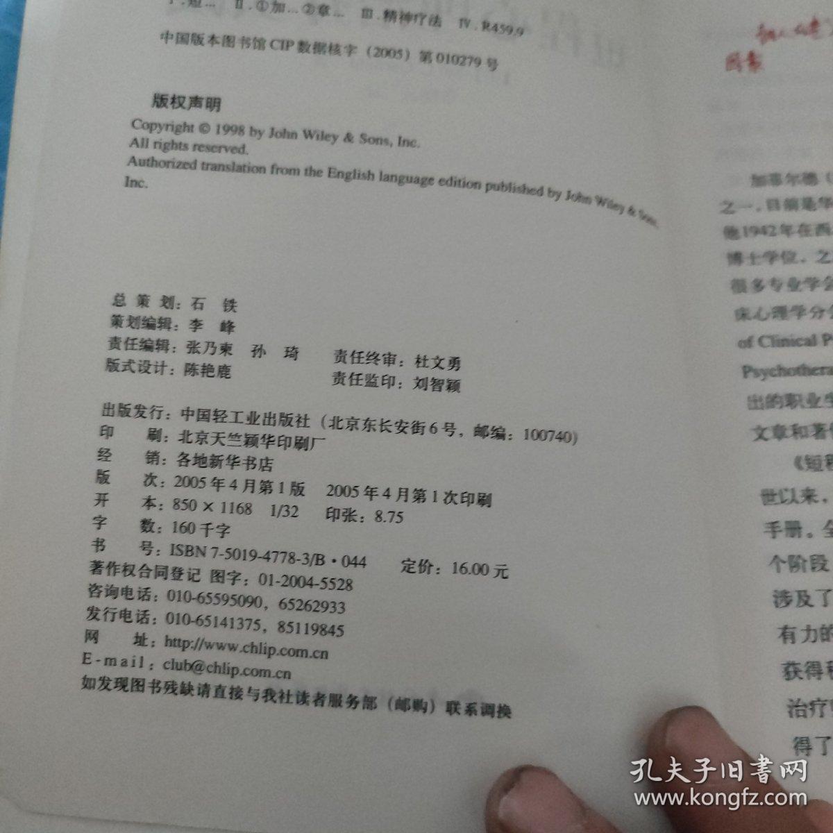 短程心理治疗实践