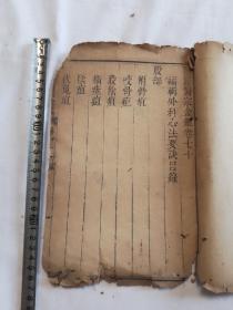 御纂医宗金鉴卷七十 编辑外科心法要诀 二十幅木刻人物图非常漂亮 尺寸26*17