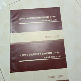 北京市文物建筑彩画调研研究课题（一期）福佑市彩画调研 上下册