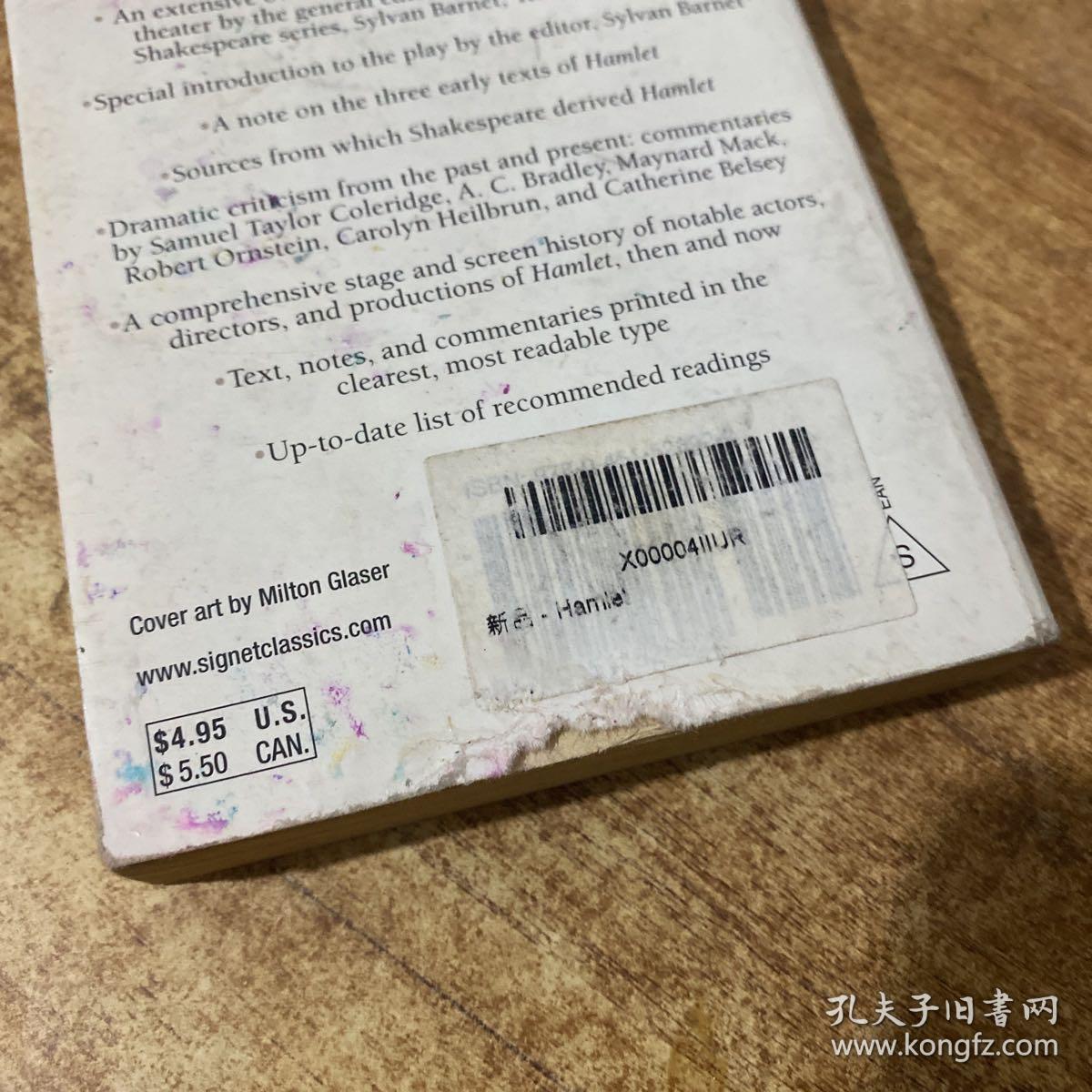 Hamlet(Signet Classic Shakespeare Series)  哈姆雷特(莎士比亚经典作品)