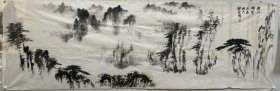 郭传璋，（1912-1990年)，山东惠民人。1929年从师祁井西，李鹤筹学习山水，花鸟画，并临习宋，元，明清各代名作。生前为北京画院画家，中国美术家协会会员。尺寸180:96