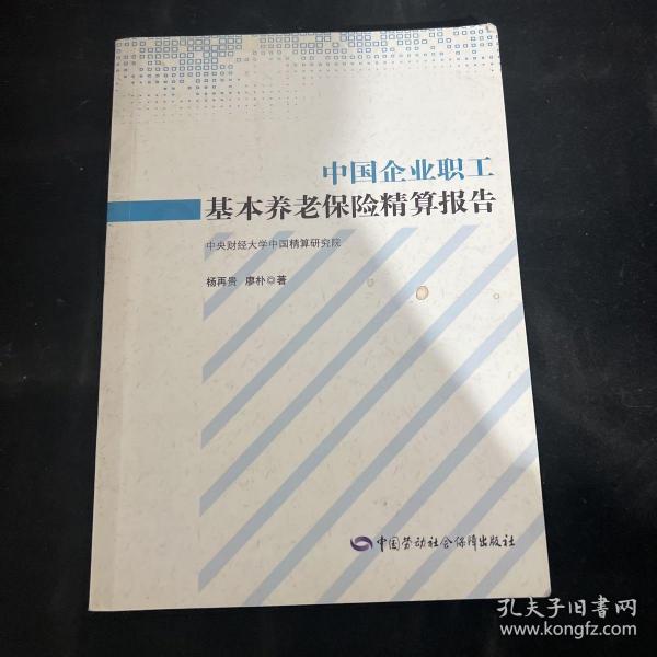 中国企业职工基本养老保险精算报告