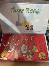 Disney 香港迪士尼 【正版 唐老鸭米老鼠 钥匙扣 挂件 礼盒套装 旅游礼品】