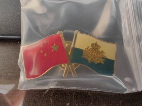 上海世博会圣马力诺双国旗徽章