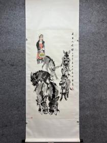 李宝峰立轴   画芯尺寸137×68