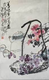 徐若鸿-墨味香茗 66x41cm 2.4平尺 原装立轴（参展作品）